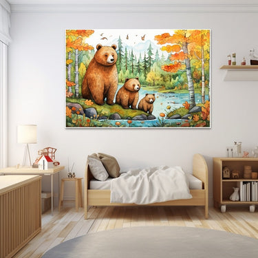 Bear Family Canvas